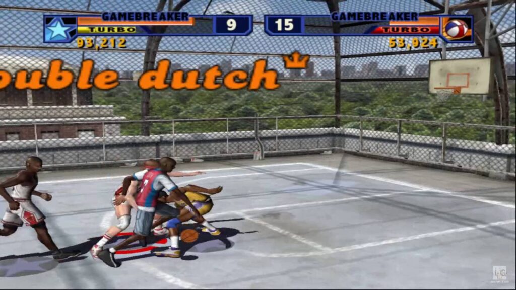 In-game screenshot from NBA Street Vol. 2