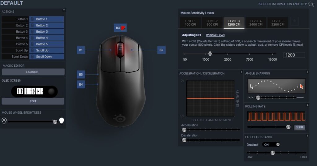 Η Steelseries Engine και τα options για το Steelseries Prime+.