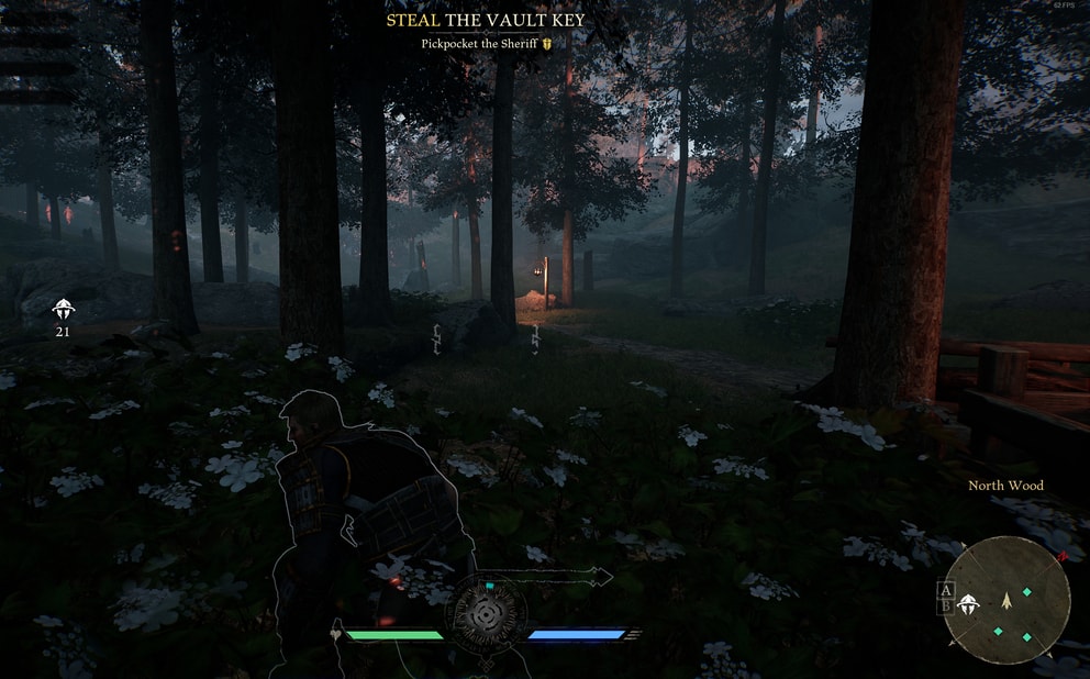 The forests in Hood Outlaws & Legends review look dark and damp.
