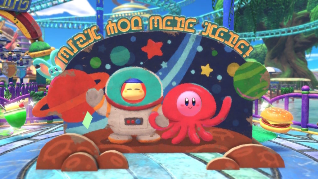 Kirby and the Forgotten Land - in game photo opportunity