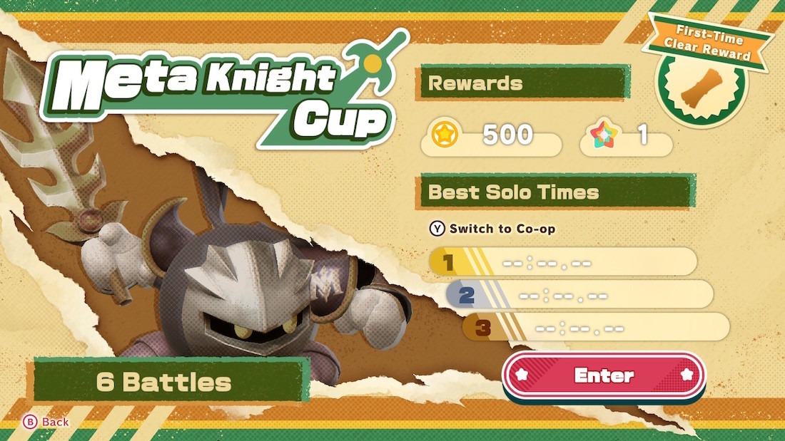 Meta Knight Cup at the Colosseum