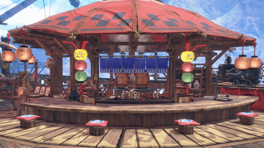 A picture of the front of the restaurant in Elgado outpost