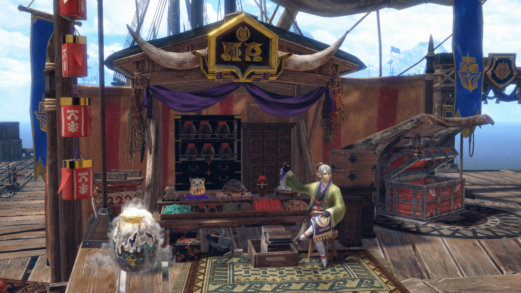 A picture of the front of the general trade shop in Elgado outpost