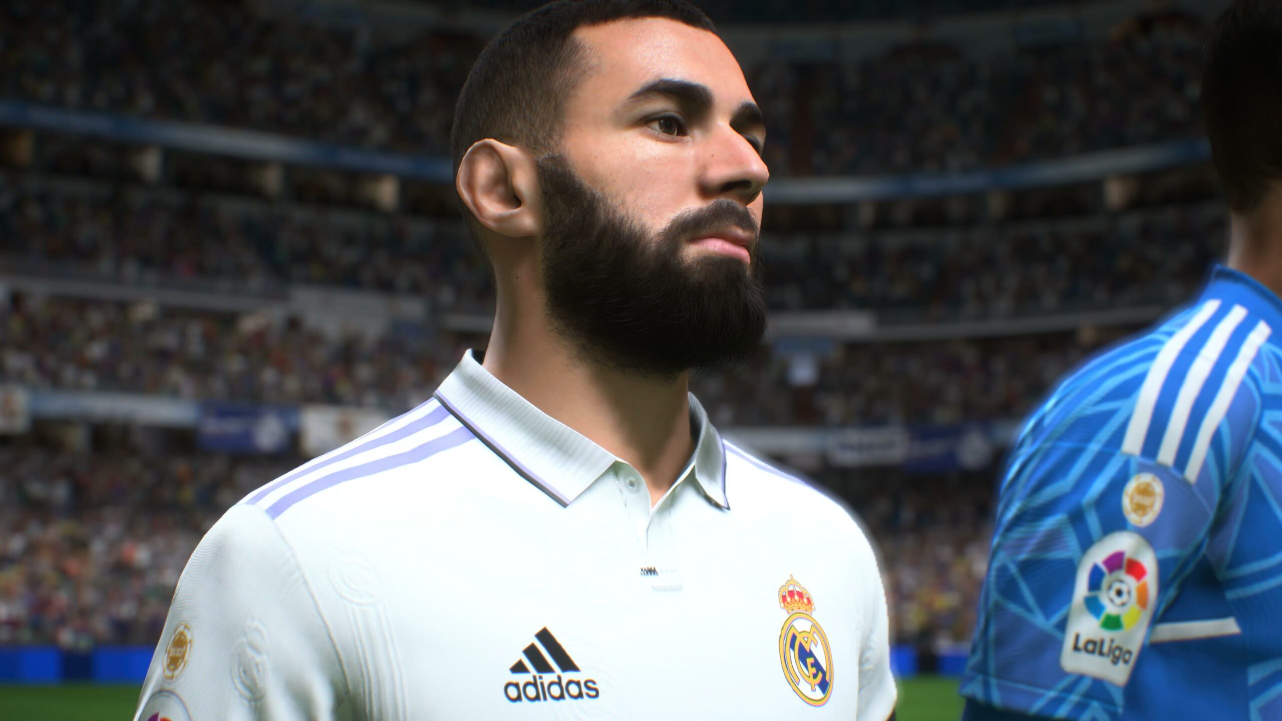 Karim Benzema close-up on FIFA 23