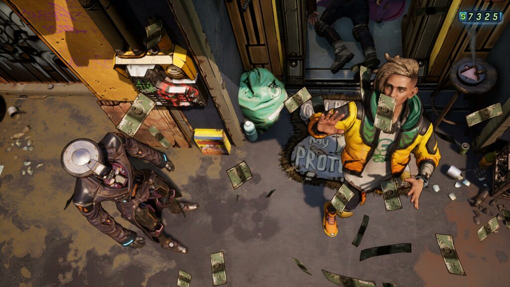 New Tales from the Borderlands PS5 review, making it rain.