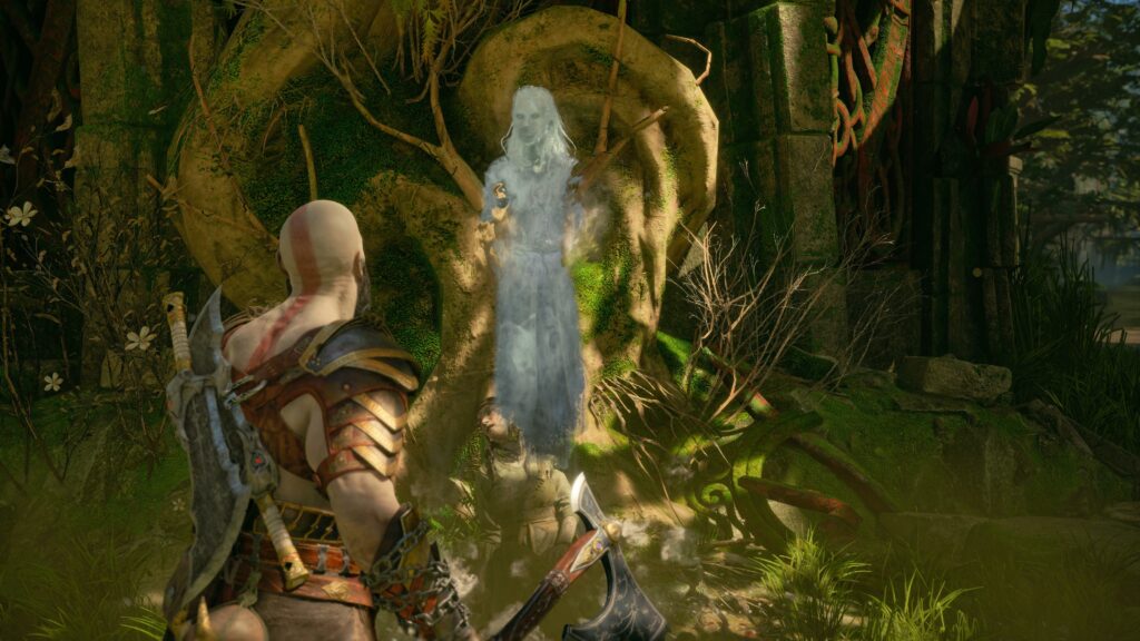 Kratos clearing some very important side quests.