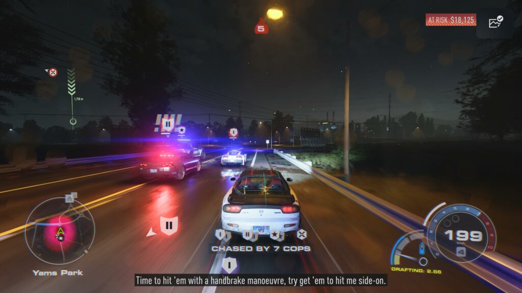 High intensity cop chase in Need for Speed Unbound
