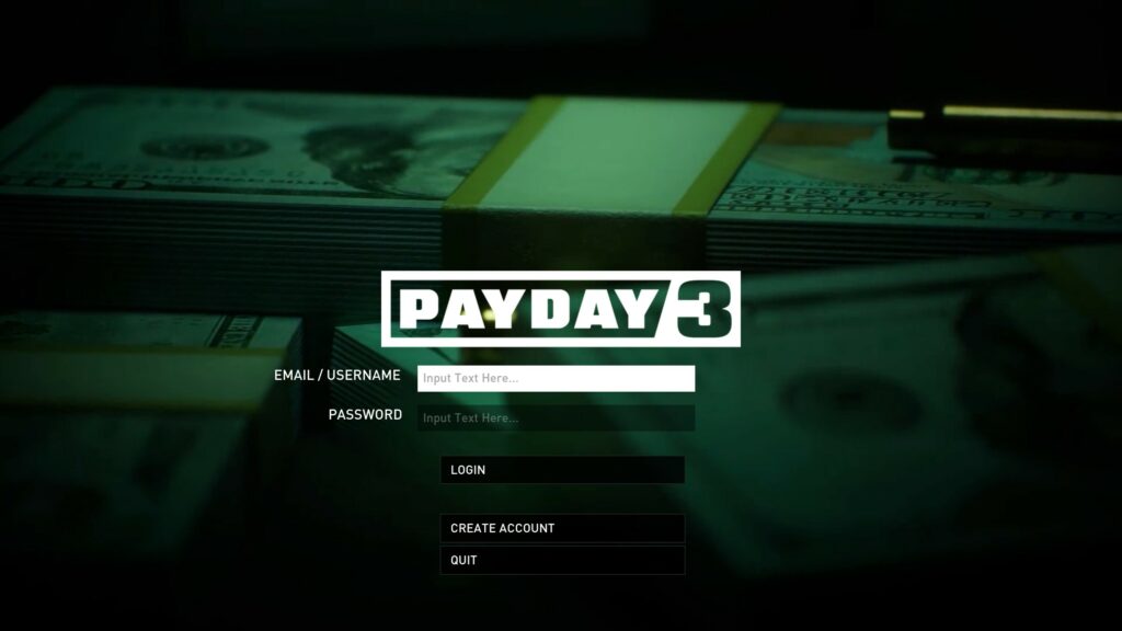 Το Payday 3 απαιτεί να δημιουργήσετε έναν επιπλέον third party λογαριασμό και να τον συνδέσετε.