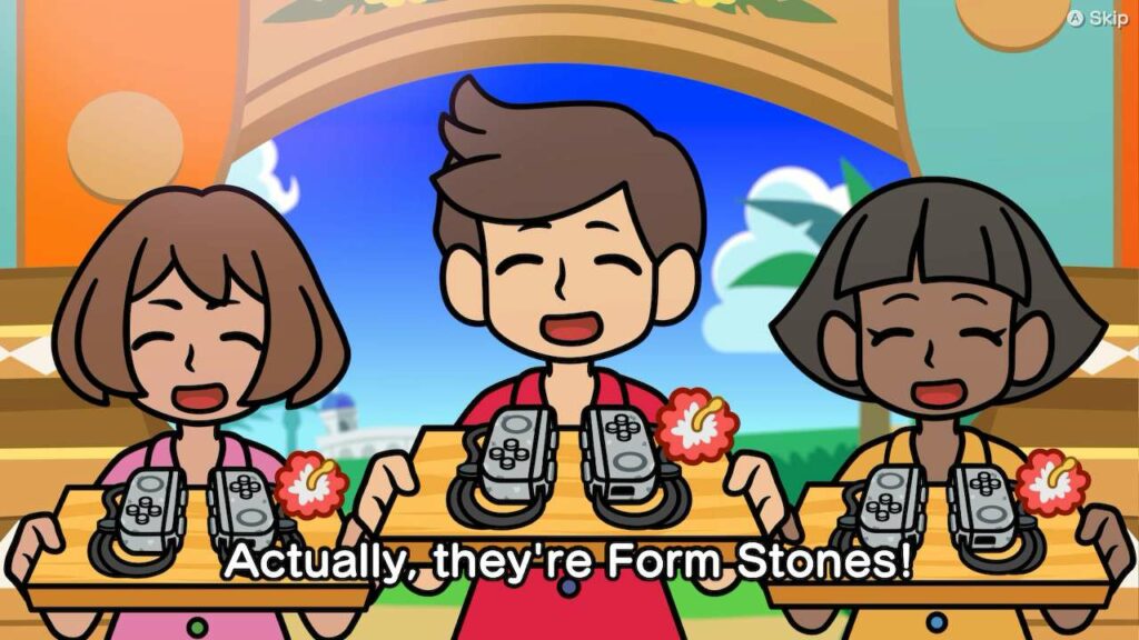 form stones in WarioWare: Move it!