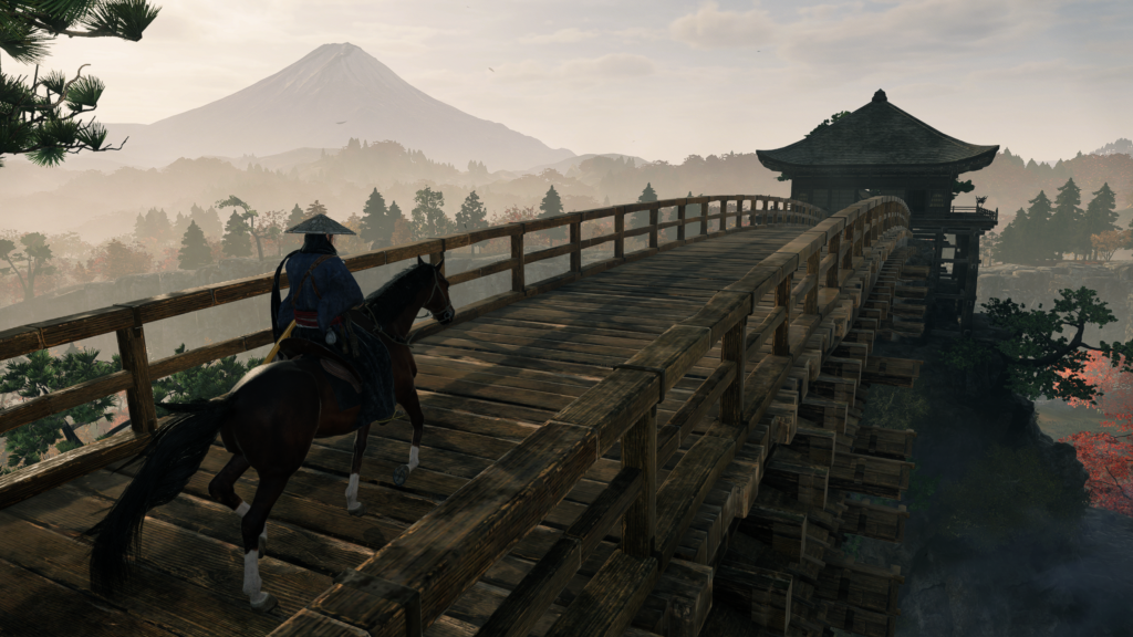 Riding on horseback in Rise of the Ronin