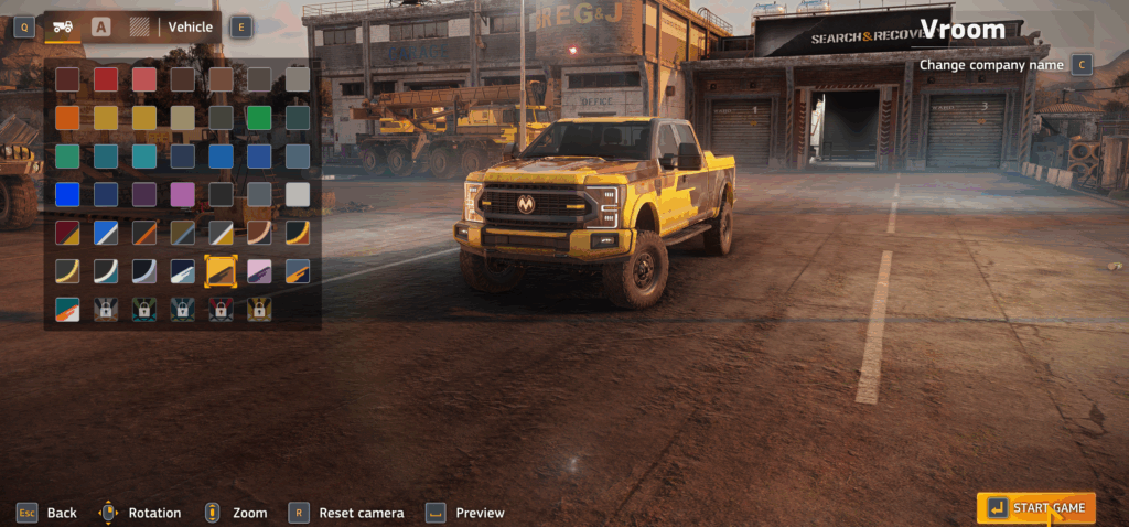 Roadcraft Customization