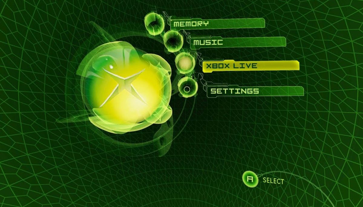 Original Xbox Live Dashboard mock up