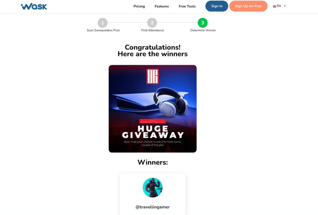 The winner of the giveaway is Travelllingamer