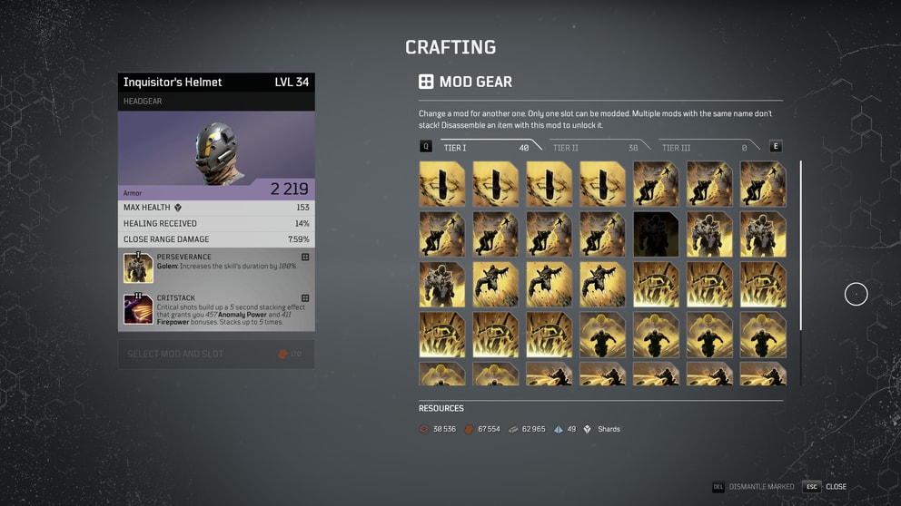Outrider crafting review Mods tier 1