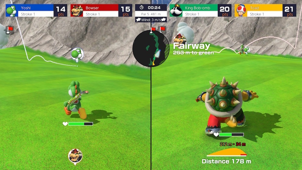 Mario Golf: Super Rush multiplayer screenshot