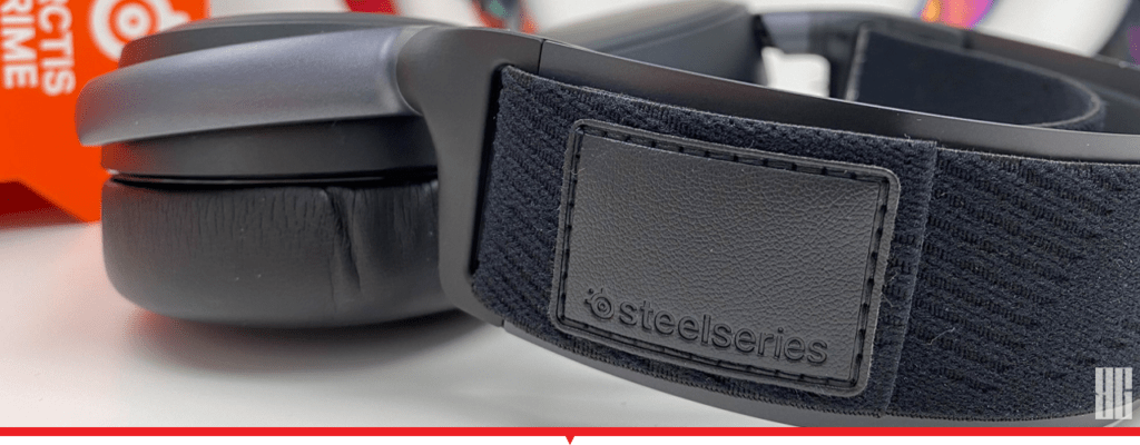 SteelSeries branding on the ski-strap headband