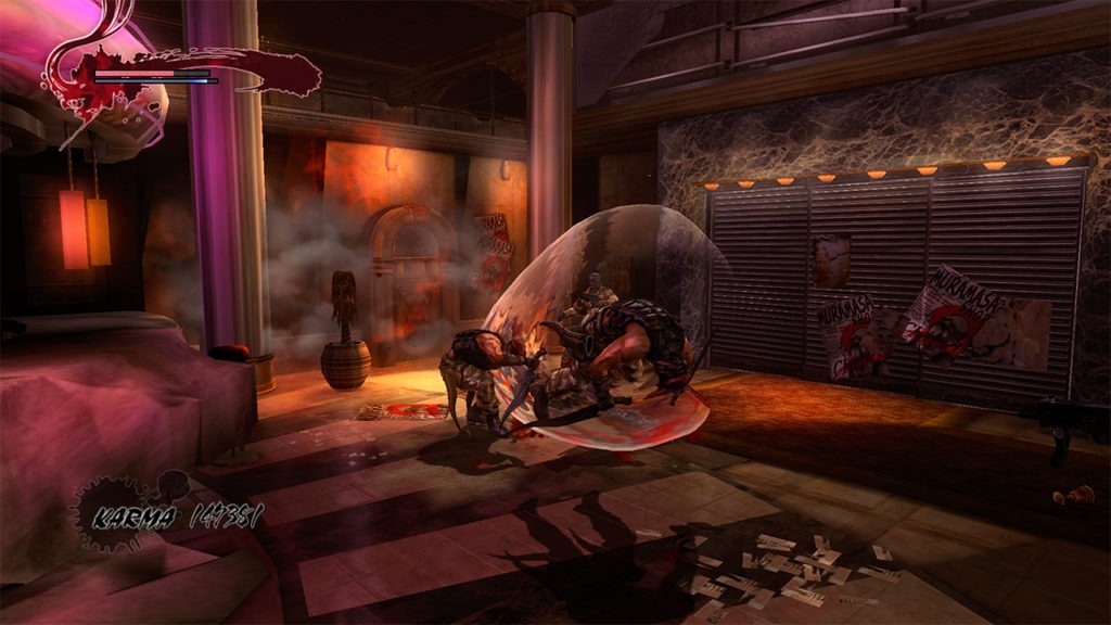 Combat screenshot from the third game in Ninja Gaiden Master Collection