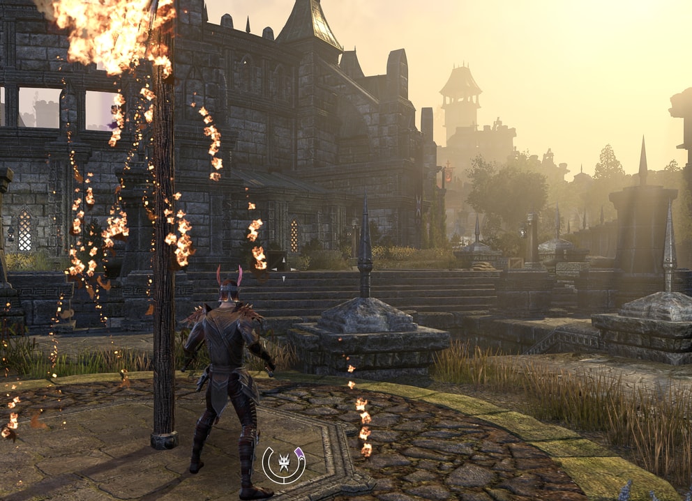 The scenery in the battleground as the sun sets is simply stunning as carnage fills the streets. This battleground is probably added before we made this Elder Scrolls Online Blackwood review but it shows how beautifull the game is.