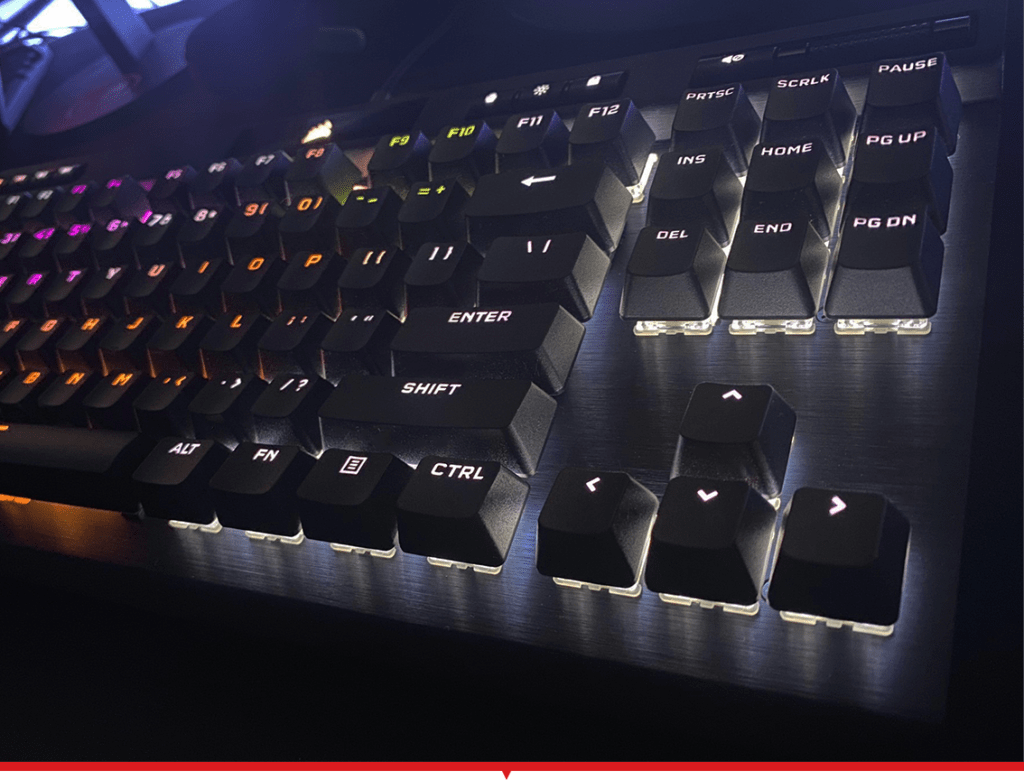 RGB on for the Corsair K70
