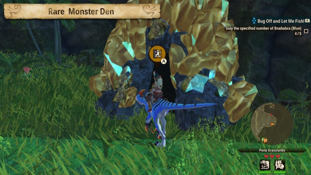 Rare golden monster den