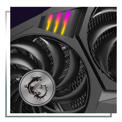 Fans with RGB lighting