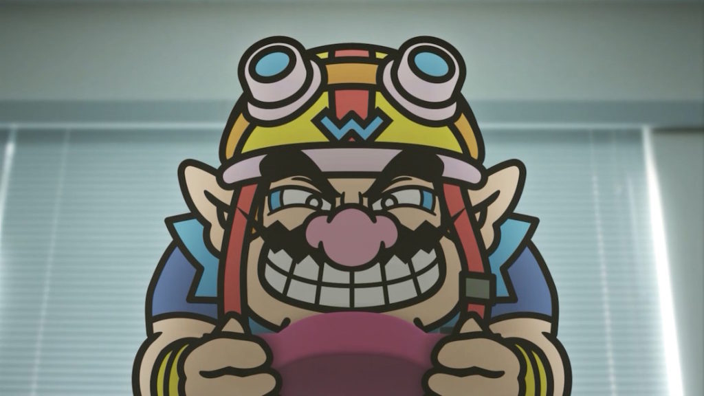 Screenshot where Wario just finished his game