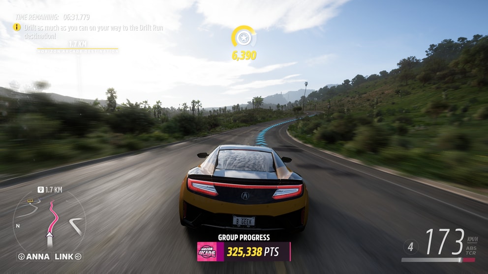 Live event, drift racing during the forza horizon 5 review window