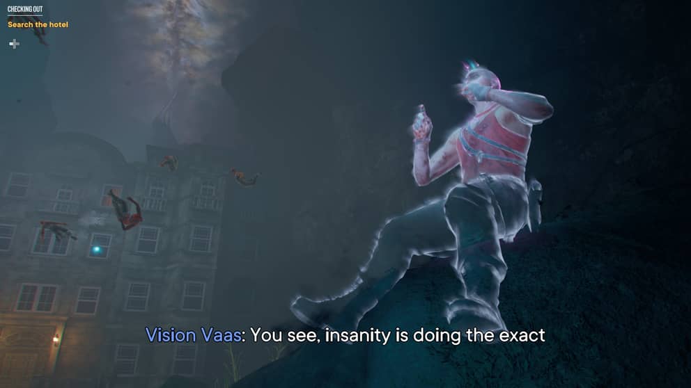 A vision of Vaas talking about insanity, perfect for this Far Cry 6 DLC: Vaas.