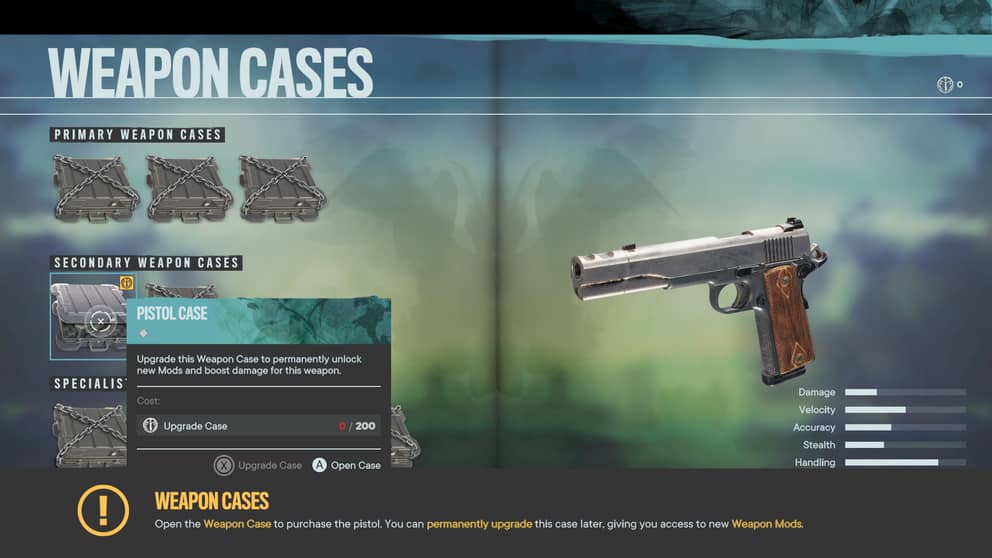 Far Cry 6 DLC: Vaas Weapon case menu