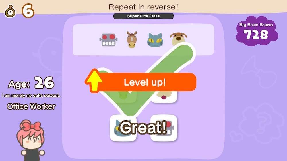 Level up and the puzzles get more difficult