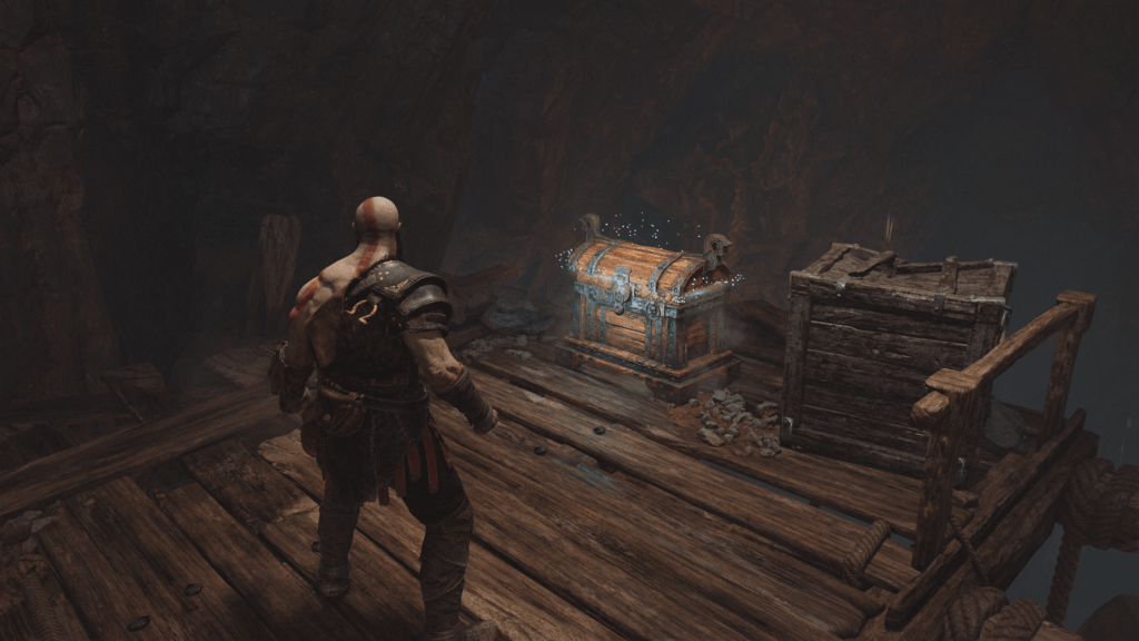 God of War (PC) loot chest.