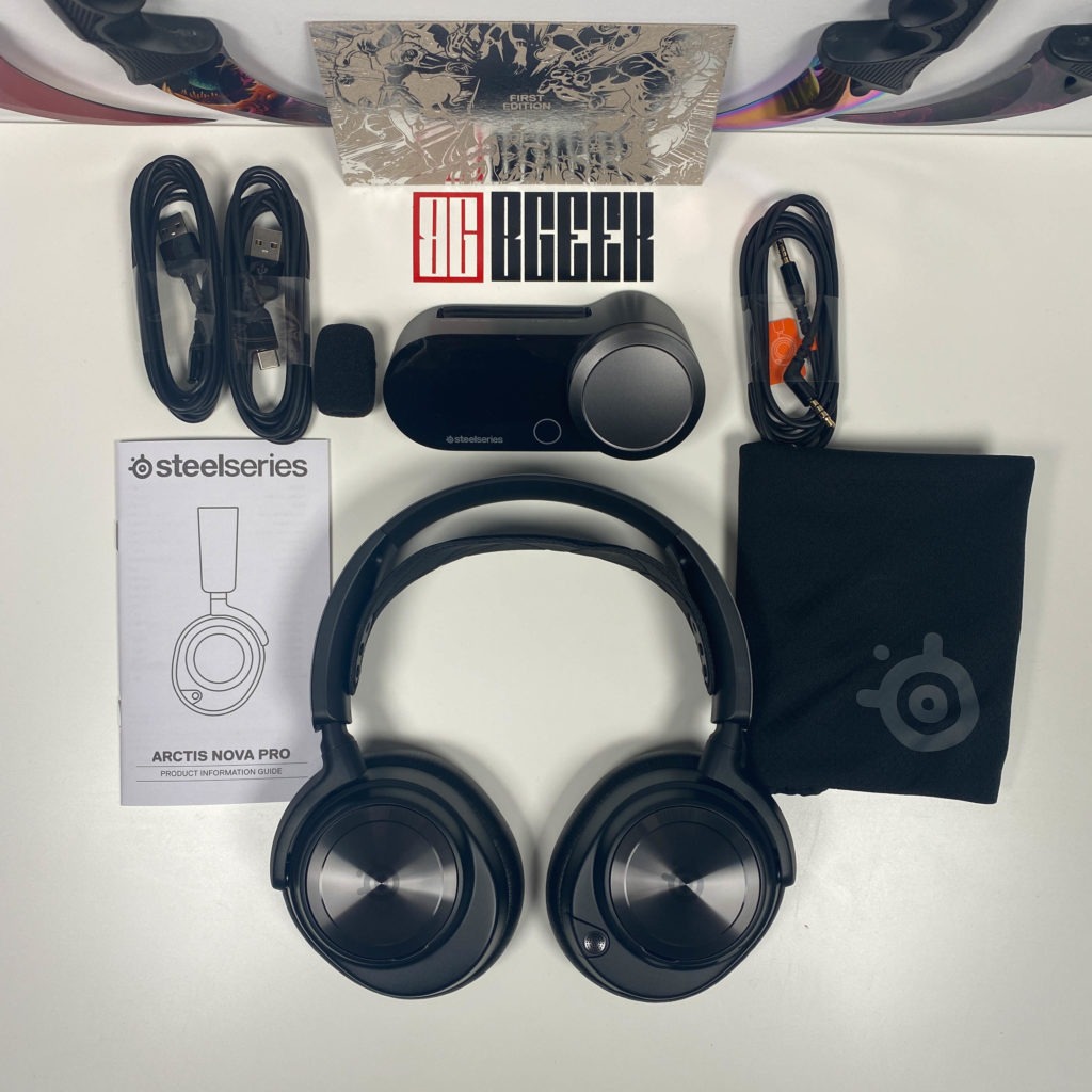 All the contents of the SteelSeries Arctis Nova Pro box