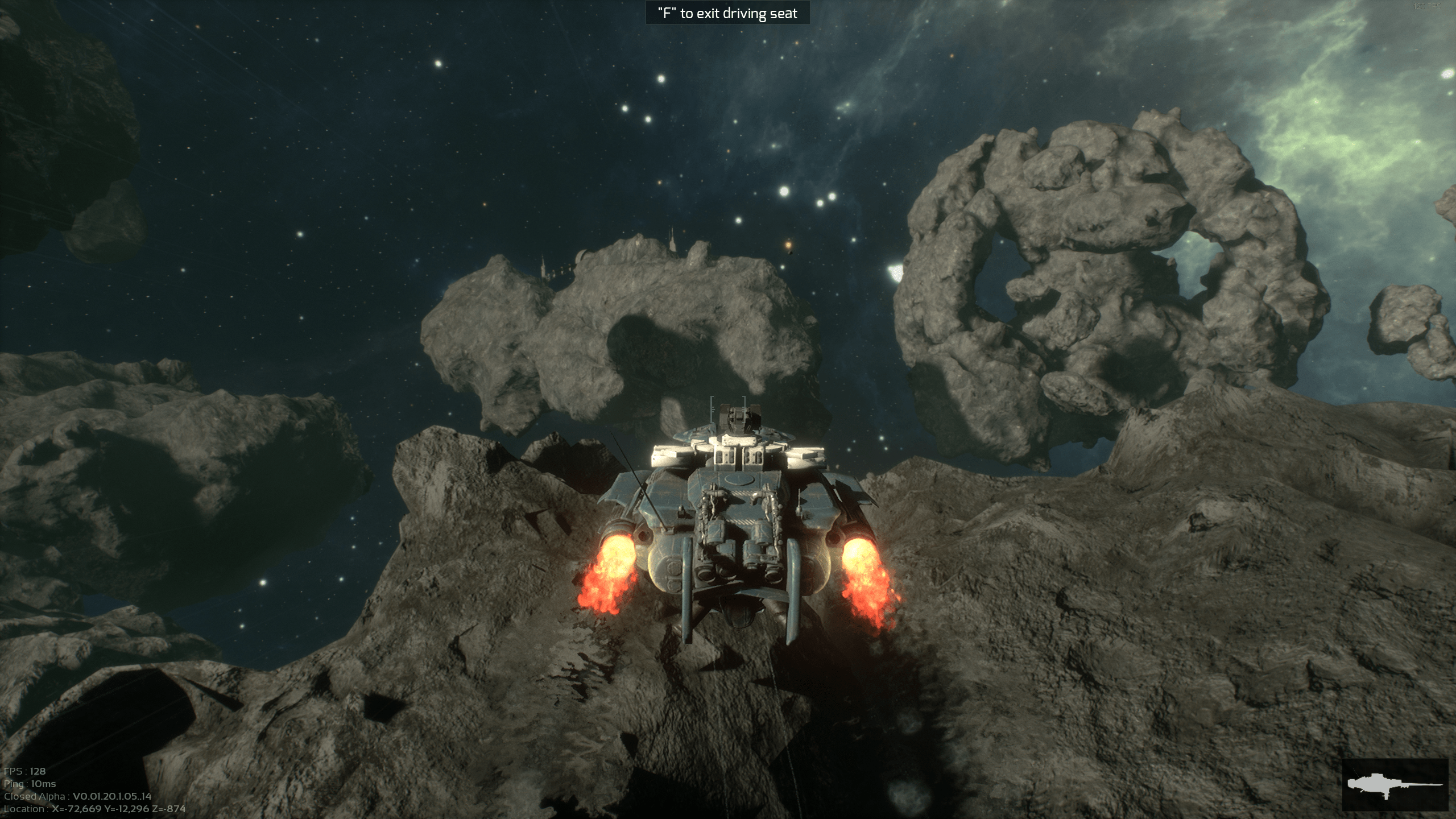 Marauders beta impressions flying through the astroid field towards the exit.