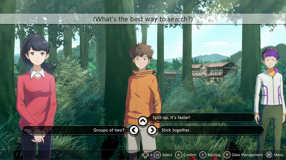 Screenshot from Digimon survive: narrative decision 