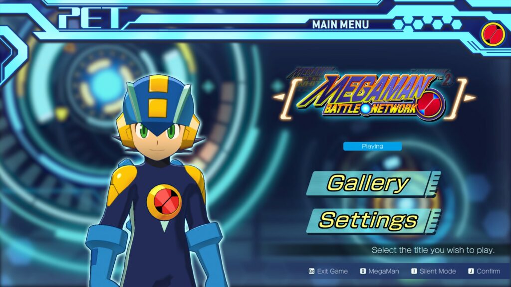 Mega Man Battle Network Legacy Collection Title Screen