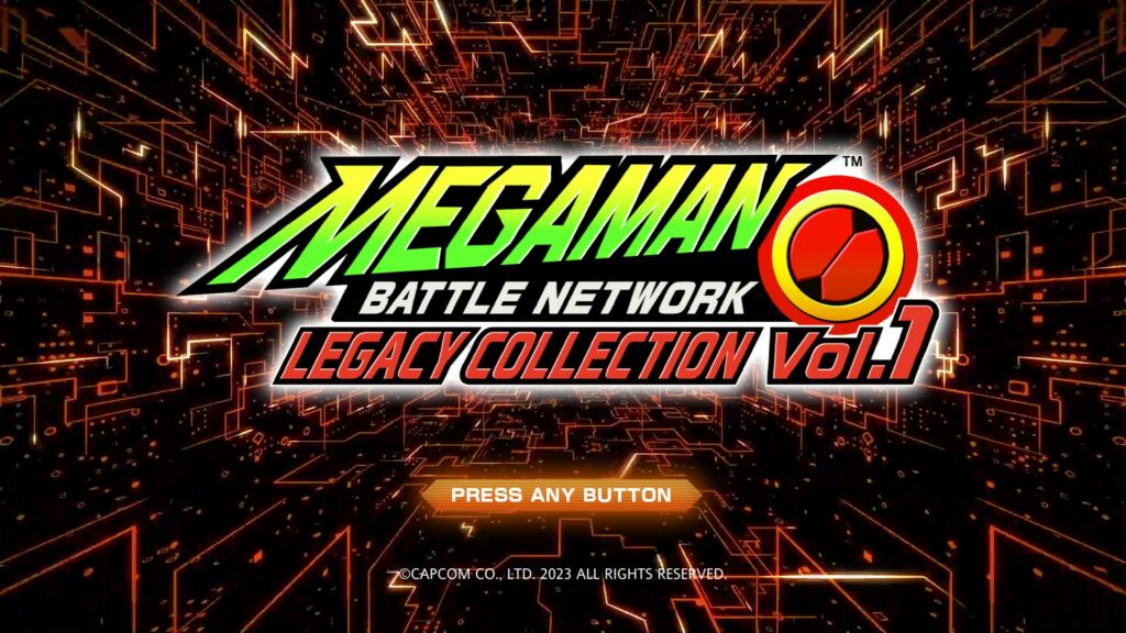 Mega Man Battle Network Legacy Collection Title Screen