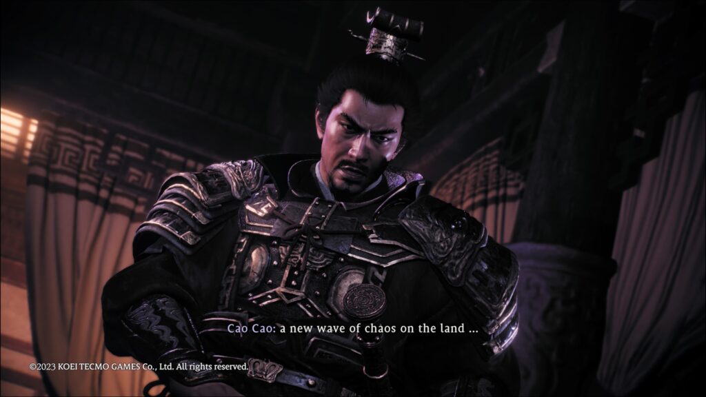 Cao Cao talking about some chaos (?)
