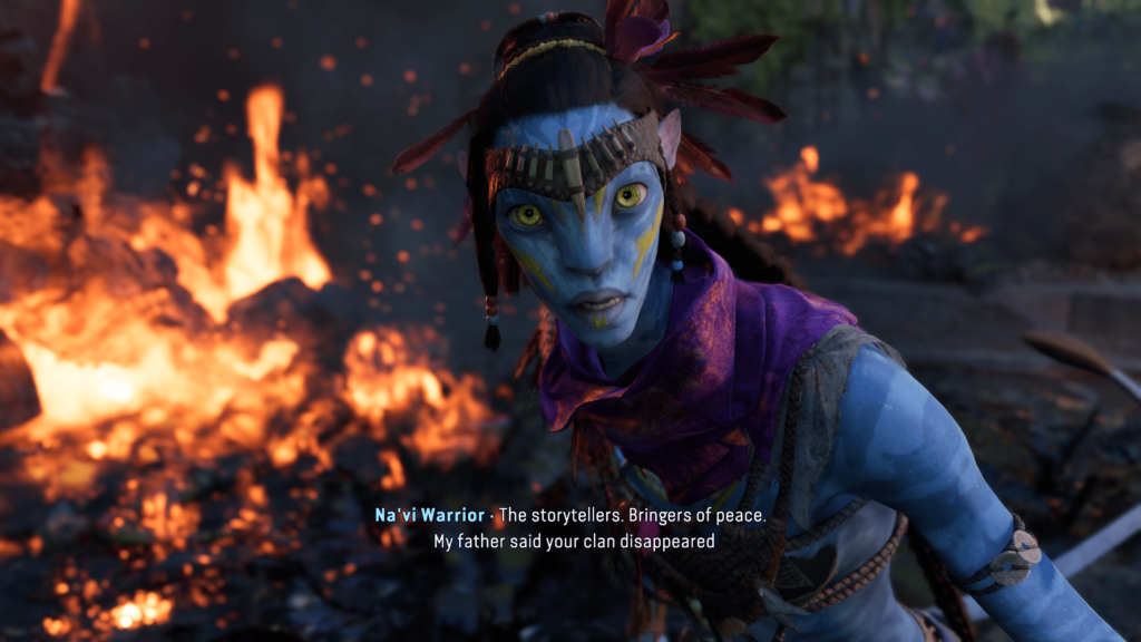 A Na'vi learning you are Sarentu, the storyteller clan that has gone extinct.