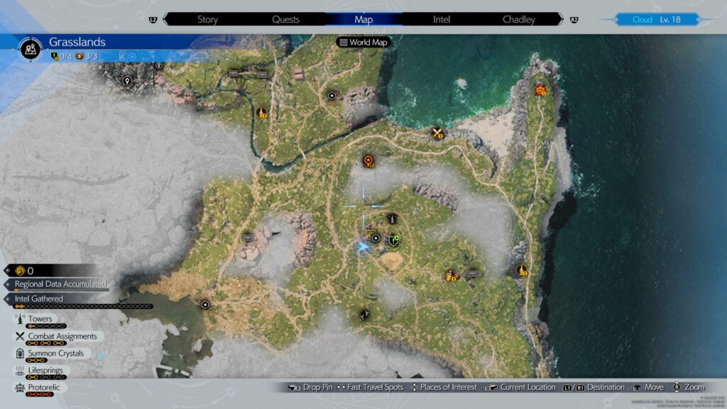 Final Fantasy VII Rebirth - Map